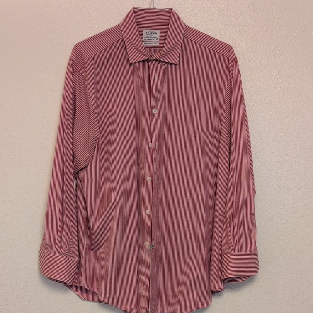 Brooks Brothers Red Striped Men's Shirt